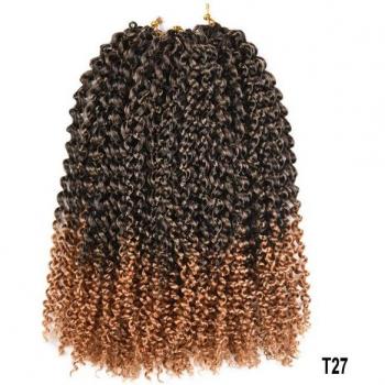 Extensions de cheveux Ombre Jerry Curl 12 pouces Marlybob