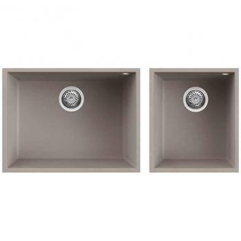 Elleci Lavello da incasso Quadra 210 Sottotop Granitek Grigio Tortora LGQ21043BSO (variante)