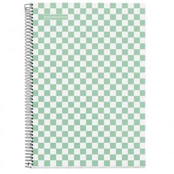 Cuaderno Miquelrius Tapa Dura 80H 90G Damero Verde