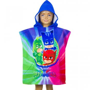 Poncho PJ Masks 55 x 110 cm avec capuchon