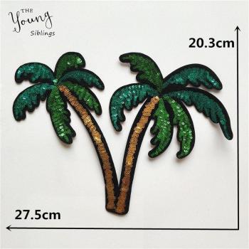 Badges personnalisés arbre noix de coco