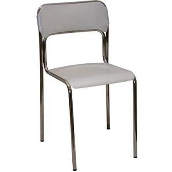 Sedia Ascona metallo cromato e plastica