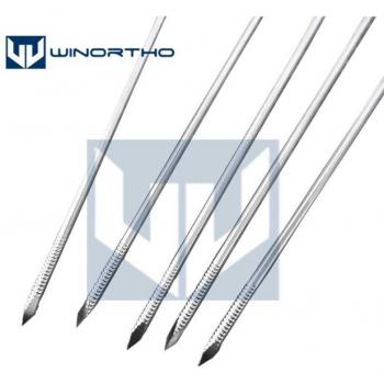 Cables de acero inoxidable para cirugía veterinaria, Kirschner, 1.0mm-4.0x250mm, 10 piezas