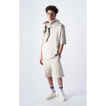 Shorts Reverse Weave con Interno in Felpa