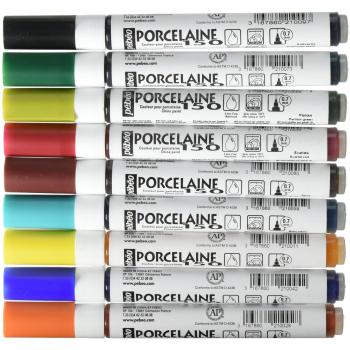PEBEO, Set di pennarelli per Vetro e Metallo, 9 pz