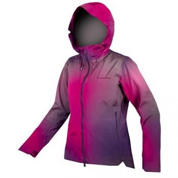 Dark Pink Endura MT500 Hooded Waterproof Jacket (Women, S)