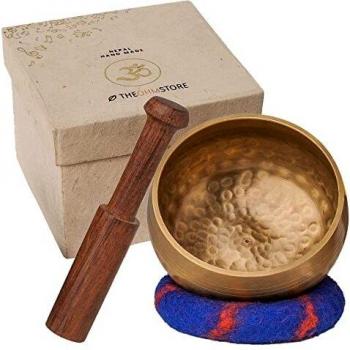 Tibetan Singing Bowl Set — Meditation Sound Bowl Handcrafted in Nepal for Healing and Mindfulness