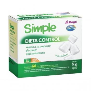 Chicles Suplemento Simple Dieta Control (96u)