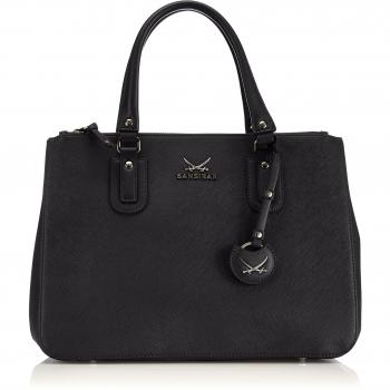 Sansibar Shopper Damen Chic B-653 SC 01, 36x27x18 cm, Schwarz