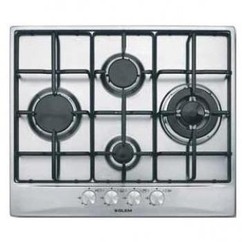 Placa de Cocción Glem Gas 4 Fuegos Acero 60 cm