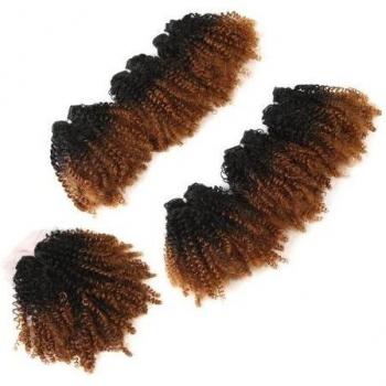 Extensión Afro Rizada Miracle Ombre – 7 Paquetes de 14”