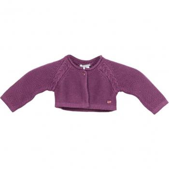 Maglione con chiusura a bottoni 1631PUW16 bambina 6 mesi viola