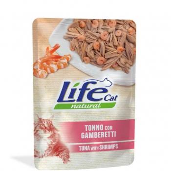 LIFE CAT Cibo Umido Tonno con Vongole e Gamberetti 70g