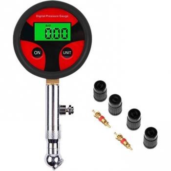 360° Rotating LCD Tire Pressure Meter 0-200PSI