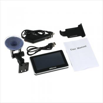 GPS portátil KKmoon para coche, pantalla de 4.3 pulgadas, reproductor de vídeo FM, 128M RAM, 8GB, con mapa y pantalla táctil HD