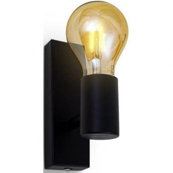 B.K.Licht Wandleuchte Schwarz E27-Fassung