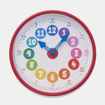 Children's Round Wall Clock for Time Learning