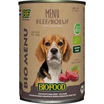 BF Petfood Bio Menü mit Bio-Rind (6 x 400 g)