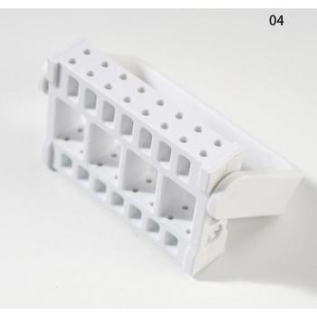 Support de foret à ongles avec boîte de rangement 16 trous