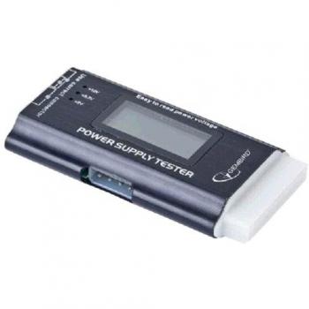 Medidor de consumo de energía eléctrica y batería Gembird (modelo CHM-03, dimensiones: 125 mm x 63 mm x 18 mm, peso: 100 g)