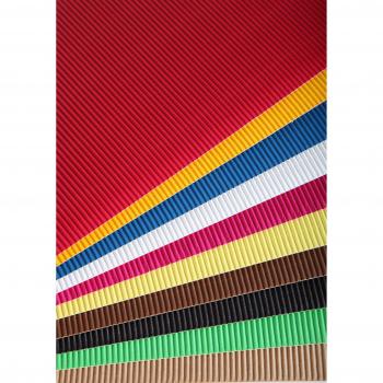 Maildor Kreativpapier Wellpappe, 15 Bögen, 300g/m²