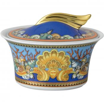 Versace Coral Azul Azucarero Porcelana