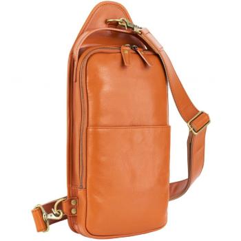 Handcrafted Camel Cowhide Body Bag – Men’s CH-P123