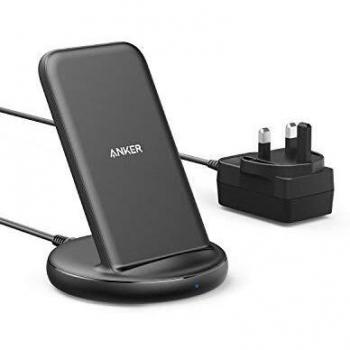 Qi-Certified Anker Wireless Charger for iPhone SE & Galaxy S10