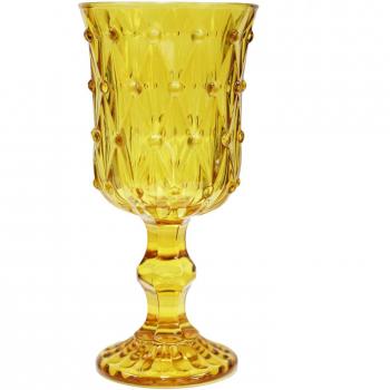 Bead Point Diamond Wine Glass