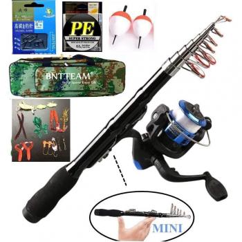 ECOOLBUY 4 packs canne à pêche télescopique 2.1m, 2.4m, 3.0m
