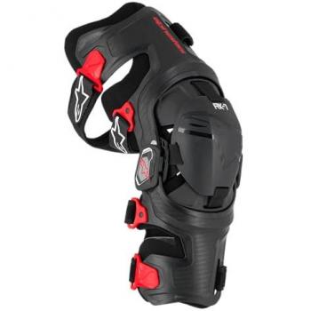Alpinestars RK-7 Plasma Knieorthesen Schwarz Rot XL