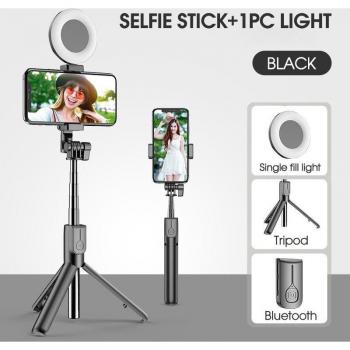 LiveSnap Pro van Kindlov – Zelfstandige Selfie Stick met LED-licht
