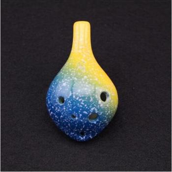 Ocarina de Cerámica, 7 Colores, 6 Agujeros, Cabezal Redondo