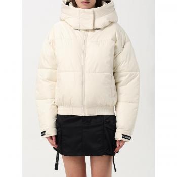 Nylon Damesjas Korte Disclaimer Gevoerd Crème Maat S