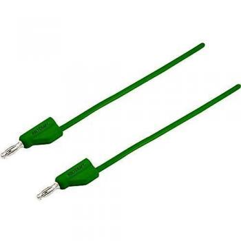 VOLTCRAFT MSB-300 1.5m Green Test Lead with Banana Jacks