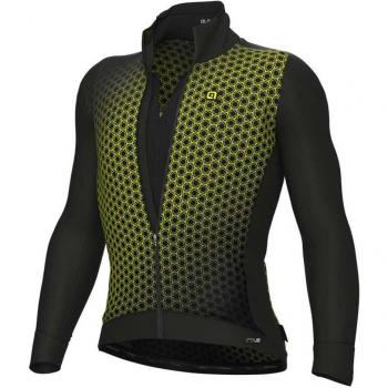 Giacca PR‑S Magnete Nera con Accenti Gialli Fluorescenti