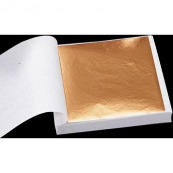 Papel artístico de envoltura, 100 hojas de oro y plata