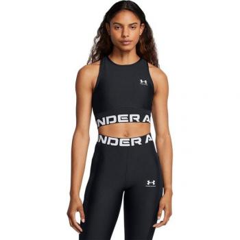 Heatgear Rib Tank Noir Under Armour Femme