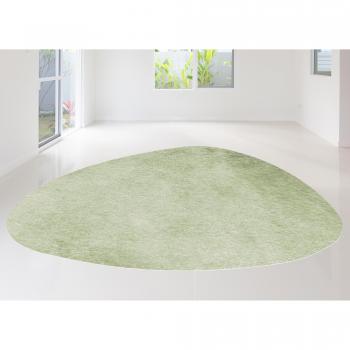 Alfombra Moderna de Vinilo Verde Manzana 65x85 cm