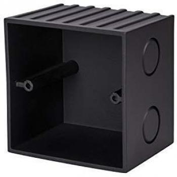 SLV Mobala Recessed Fixture Box, 8 cm Width, Black, Plastic