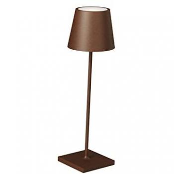 Lampada LED Ricaricabile Drink in Metallo Bronzo con Dimmer Luce Alda 3000K