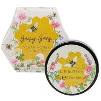 Heathcote & Ivory Unisex Busy Bees Vegan Honey Lip Butter – White
