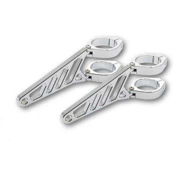 Porta lampada lungo argento per diametri 47-49-50-52-54 mm