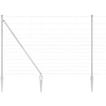 V-Guard 50 m Silver Galvanised Steel Fence (1.6 m)