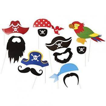 Kit de Props para Fotos Fiesta Pirata