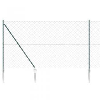Valla de Malla 60 x 60 mm Vidaxl Verde, 10 m de Longitud