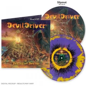 DevilDriver – „Dealing With Demons Vol. II“ (Die Hard Edition) – Exklusive Gelb/Violett–Edition mit schwarzer Beschichtung, farbiges Vinyl