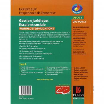 Gestion Juridique, Fiscale Et Sociale Dscg 1