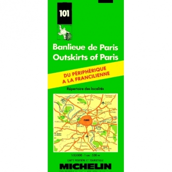 Michelin Map Outskirts of Paris (18th)