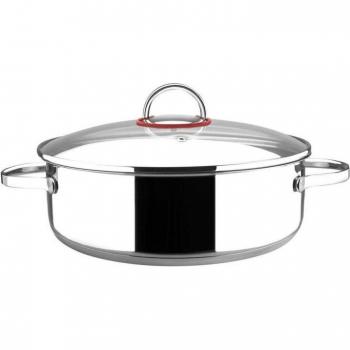 Bolsa de 26 cm MAGEFESA 01PXTANOV26 en acero inoxidable con tapa de cristal